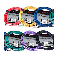 JOYO CM-04 Cable Green инструментальный кабель 4,5 м, TS-TS 6,3 мм