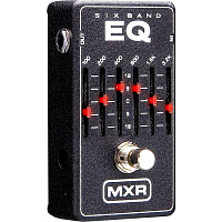 DUNLOP M109S Six Band Graphic EQ гитарный эффект, 6-полосный графический эквалайзер, серебристый