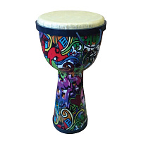 TERRIS DPC-08 HOP  джембе, пластик, 8" (20 см) - 16" (40 см), граффити