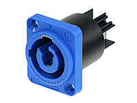 Neutrik NAC3MPA-1 панельный разъем PowerCon, входной (синий), 20A/250В