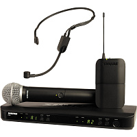 SHURE BLX1288E/P31 M17 662-686 MHz двухканальная радиосистема с ручным передатчиком PG58 и гарнитурой PGA31