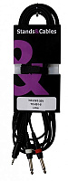 STANDS & CABLES YC-001-5  кабель распаянный мини-Jack 3,5мм стерео - 2xJack 6.3 мм. моно, длина 5 м.