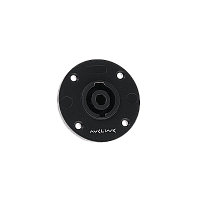 AVCLINK L4MPR Разъем speakON панельный, штекер, 4 контакта, круглый фланец G-тип