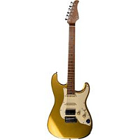 Mooer GTRS S801 Gold Электрогитара со встроенным процессором, HSS, клен, цвет золотой