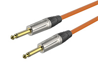 ROXTONE TGJJ100-TOG/6 Кабель инструментальный, цвет оранжевый, диаметр 7 мм, 2 x 6.3 мм mono Jack, длина 6 метров
