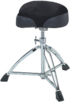 DRUMCRAFT DC 2.4 Drummer Throne Saddle Стул барабанщика, винтовое мотоседло, двойные ножки, хром