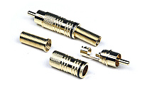 INVOTONE RCA300M/G  разъем RCA "папа", позолоченный