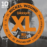 D'ADDARIO EXL140-10P Набор из 10 комплектов струн EXL140