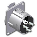Procab VC3FDL Разъем XLR-мама панельный, 3-pin