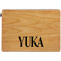 YUKA LT-CAJ1-WTRD тревел-кахон, фиксированный подструнник, тапа белый тик, корпус красный, ремень