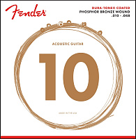 FENDER 860XL PHOSPHOR BRONZE COATED 10-48 Струны для акустической гитары, 10-48, фосфорная бронза с покрытием