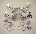 GEWA FIRE&STONE Bass Guitar Machineheads Chromeplated Gotoh колки для бас-гитары, комплект 2+2