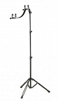 K&M 14761-000-55 концертная стойка для акустической гитары, выс. от 69 до 155 см, шир. гитары от 7,5 to 13,5 см, цвет черный