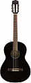 FENDER CN-60S NYLON, BLACK WN Классическая гитара, топ массив ели, цвет черный
