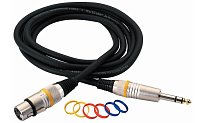 Rockcable RCL 30386 D6 F BA Кабель XLR(F)-1/4 джек балансный, длина 6 метров