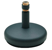 K&M 23266-300-74 Gray настольная микрофонная стойка, антивибрационная литая основа, высота 60 mm, сталь, цвет серый