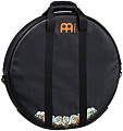 MEINL MCB22-JB  чехол для тарелок 22", цвет черный с фирменным рисунком Meinl, внешний карман для тарелок до 16", ручка для переноски и лямка для ношения на плече