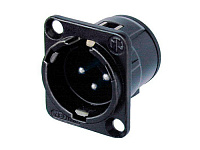 Neutrik NC3MD-V-B панельный разъем XLR папа