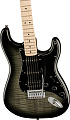 FENDER SQUIER Affinity Stratocaster FMT HSS MN BBST электрогитара, цвет черный берст