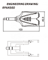 ROXTONE RPAN300 Переходник 2 x 6,3 мм stereo Female Jack  6,3 stereo Male Jack