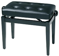 GEWA Piano Bench Deluxe Black Highgloss банкетка черная глянцевая сиденье искуственная кожа