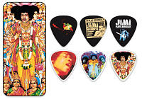 DUNLOP JН-PT02М Bold as Love Pick Tin Набор медиаторов в жестяном футляре, средние (12 шт)