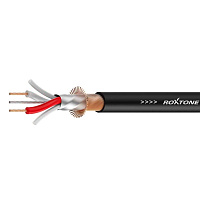 ROXTONE DMX001/200 Black Кабель DMX из бескислородной меди, бухта 200 метров, D 5 мм, 2x0,22 мм2, AWG24, экранирование 100%, цвет черный