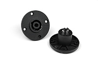 Invotone SPK4MR  Спикон 4 pin, мама, блочный, круглый фланец