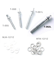 Pearl T-062L/6  барабанные винты М5,8 х 57 мм (6 шт. в уп.)