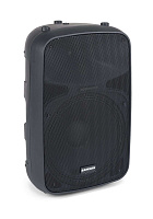 SAMSON Auro X15D активная 2-полосная акустическая система, встроенный DSP, динамики НЧ 15" и ВЧ 1,34", усилители (класс D) мощностью 800 Вт + 200 Вт. Размеры 450x342x698 мм, вес 19 кг