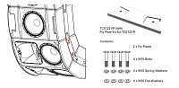 Turbosound ATHENS TCS122-FP-WH комплект пластин для крепления на TCS122 (белый)