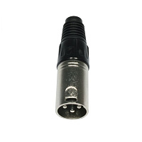 American DJ AC-C-X3M Разъем "XLR - папа", 3-х пиновый, пластиковый держатель под кабель. Корпус: металл.