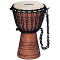 MEINL NINO-ADJ2-XS  джембе африканский детский (7"x 11 3/4"), материал - Mahogany Wood, мембрана натуральная, веревки - HTP-нейлон, цвет коричневый
