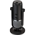Behringer BIGFOOT конденсаторный USB-микрофон, 3 капсюля, диаграммы: двунаправленная, кардиоидная, всенаправленная, стерео. Разъемы: USB, 3,5 мм Jack 