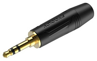 ROXTONE RJ3PP-BN Разъем  jack  1/4" стерео, с пружиной, размеры 118.4х14 мм, диаметр кабеля с пружиной 7 мм, без пружины 8.5 мм, цвет черный