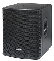 SAMSON Auro D1500 активный сабвуфер, встроенный DSP, 1x15", усилитель (класс D) 1000 Вт, 40-200 Гц, вес 24.4 кг, размеры  450x500x530 мм. Корпус фанера