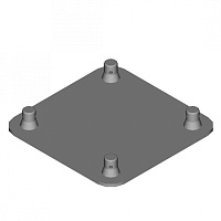 Dura Truss DT 24 BPM Base plate with half male connectors Подставка напольная для ферм серии DT24