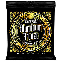 Ernie Ball 2566 струны для акустической гитары ALUMINUM BRONZE MEDIUM LIGHT(12-16-24w-32-44-54)