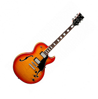 Dean Colt FM  полуакустическая гитара с пьезозвукоснимателем, 22 лада, 25 1/2", отделка оранжевая полупрозрачная