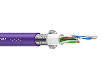 ROXTONE CAT5SB/100 Purple Кабель CAT5, 4x2x0.2 кв.мм, экранирование 95%, длина линии EtherSound не менее 110 м, TPU Jacket, диаметр 6.4 мм. Катушка 100 метров, цвет фиолетовый
