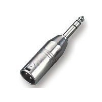 ROXTONE RA017 Переходник 3P XLR Male  6.3 мм stereo Jack Male, металл