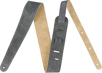 FENDER 2' Suede Strap Gray/Tan Reversible гитарный ремень двухстороний, замша, цвет серый