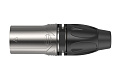 ROXTONE RX3M-NS Разъем XLR кабельный, "папа", 3-контактный, цвет серебро, HQ