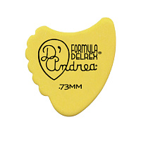 D'Andrea RD390 .73MD  Медиатор гитарный, материал делрин, толщина 0.73 мм, жёсткость средняя, серия Formula Delrex Non Standard, форма гребешок, упаковка 72 шт.