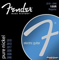 FENDER STRINGS NEW ORIGINAL 150R PURE NCKL BALL END 10-46, струны для электрогитары, никель