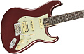 FENDER AMERICAN PERFORMER STRATOCASTER® HSS, RW, AUBERGINE электрогитара, цвет темно-красный, в комплекте чехол