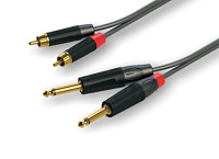 ROXTONE GPTC200/5 Аудиокабель 2xRCA  2x6.3 mono Jack, длина 5 метров