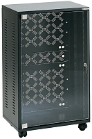 EUROMET EU/R-36LXPA 05389 Рэковый шкаф с дверью из оргстекла и задней стенкой, 36U, глубина 640мм, сталь черного цвета.