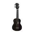 Luna UKE VMS BKS  укулеле сопрано, цвет  "Black Satin" (чёрный атлас)