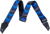 JACKSON STRAP JACKSON DBL V BLK/BLU ремень черный с синим